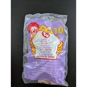 TY BEANIE BABIES Stretchy The Ostrich Mini Plush Stuffed Animal New Mcdonalds
